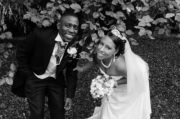 Bride and Groom Relaxed Portrait