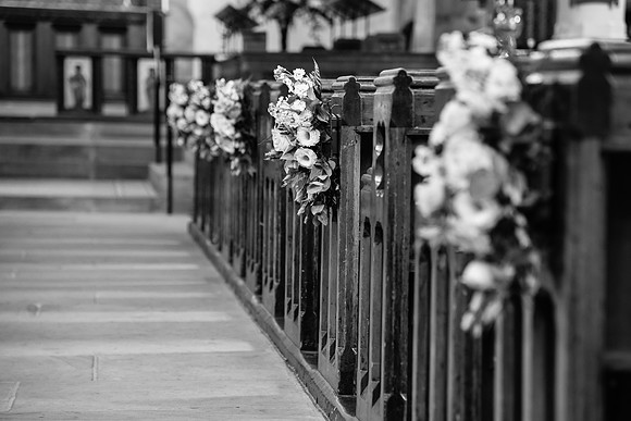 Church Decorations before the Ceremony