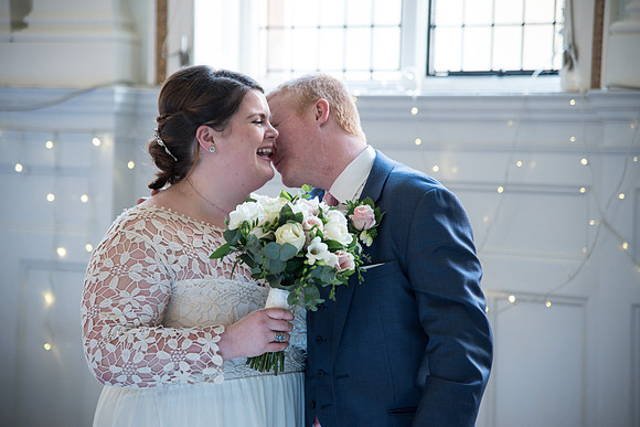A Moment with the Bride and Groom, St Bride's Foundation, London