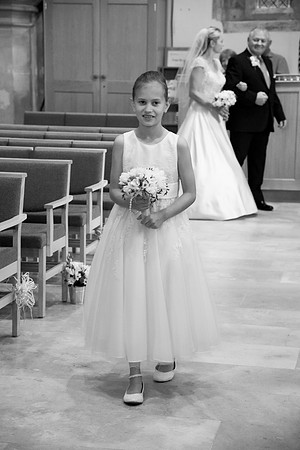 Flower Girl at Ashington Church, Sussex
