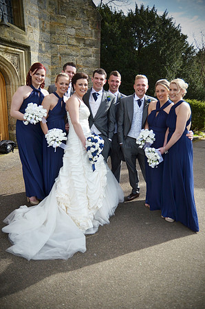 Wedding Party at Bolney Church, Sussex