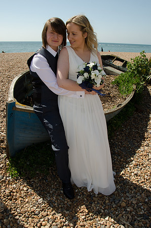 Couple Together on Brighton Beach